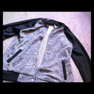 Black & Grey Bomber Jacket